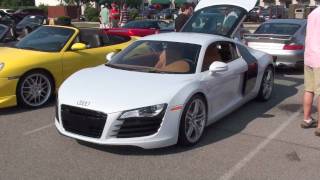 Cars amp Coffee Supercars Great Sounds [upl. by Dolley735]