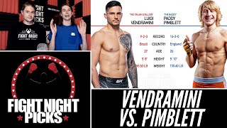 UFC Fight Night Luigi Vendramini vs Paddy Pimblett Prediction [upl. by Jowett111]