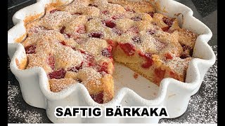 Saftig bärkaka jordgubbs och hallonkaka [upl. by Lrem]