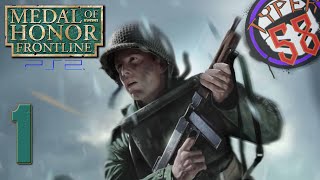 Medal of Honor Frontline  PS2  Parte 1  en Español  Día D [upl. by Ellenehc]