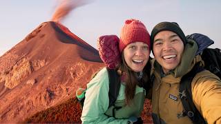 We Slept on An Active Volcano in Guatemala  Hiking Acatenango Volcano [upl. by Alfredo]