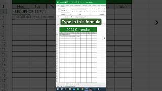 Create a 2024 Calendar in Excel Easy StepbyStep Tutorial [upl. by Deland255]