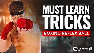 Boxing Reflex Ball Techniques  How to use elbows with the reflex ball [upl. by Reisch564]