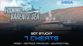 FISHING BARENTS SEA CHEATS Money Distance travelled Fuel   Trainer by MegaDev [upl. by Eiramalegna]