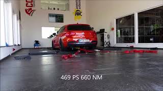 BMW M140i MHD Stage 2 Dyno run 469PS660NM [upl. by Yaras]