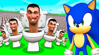 What If SONIC Fought SKIBIDI TOILET [upl. by Eahs]