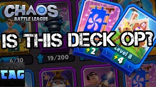 MOST OP DECK CHAOS BATTLE LEAGUE [upl. by Neelhtakyram62]