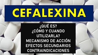 🔴 CEFALEXINA  PARA QUÉ SIRVE EFECTOS SECUNDARIOS CONTRAINDICACIONES Y MECANISMO DE ACCIÓN [upl. by Animsay]