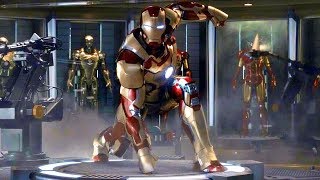 Iron Man 3  Mark 42 Suit Up Scene  Movie CLIP HD [upl. by Goulet]