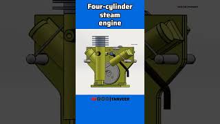 Four cylinder steam engine shorts engine mechanical [upl. by Ventre710]