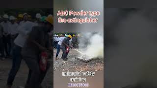 4 KG Capacity ABC powder type fire extinguisher practical 🧯🧯 Industrial safety training [upl. by Adolpho515]