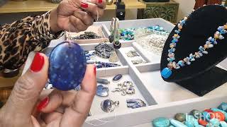 SODALITE AND LAPIS LAZULI NECKLACE TUTORIALJEWELRY TOUR PLUS EXTRA FOOTAGE [upl. by Fafa]