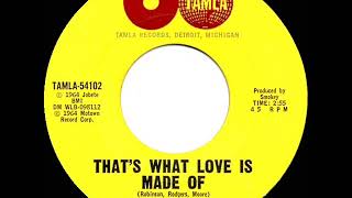 1964 HITS ARCHIVE That’s What Love Is Made Of  Miracles [upl. by Aan]