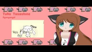 【UTAUカバー】Nyanyanya Nyan Cat【Yuko Yasashine】 [upl. by Virge]