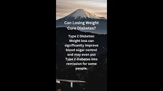 Can Losing Weight Cure Diabetes shorts [upl. by Sass]