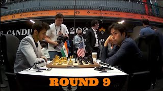 Hikaru Nakamura vs Vidit Gujrathi●FIDE CANDIDATES 2024●RD 9 hikarunakamura viditgujrathi [upl. by Roze226]