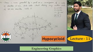 Lecture 11 Hypocycloid Curve  Engineering Drawing [upl. by Marden]