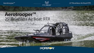 Pro Boat® Aerotrooper™ 25inch Brushless Air Boat RTR [upl. by Nnaael227]