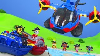 PAW Patrol Piraten Spielzeugautos von Chase Ryder Feuerwehrmann Marshall Skye amp Rubble [upl. by Mcnutt]