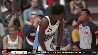 NBA 2K25 Next Gen  New City Edition Uniforms Atlanta Hawks vs Portland Trail Blazers [upl. by Jacey]