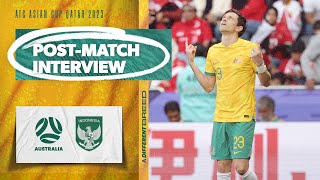 Craig Goodwin I want to start now  Interview  Australia v Indonesia [upl. by Eidac]