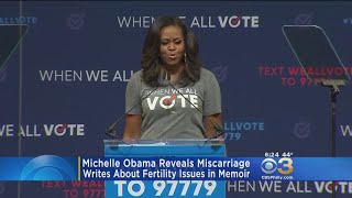 Michelle Obama Reveals Miscarriage Fertility Issues In Memoir [upl. by Rosmunda]