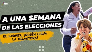 ¿Qué dicen las encuestas de Delfina Gómez y Alejandra del Moral a una semana de las elecciones [upl. by Vento619]