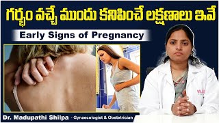 గర్భం యొక్క లక్షణాలు Early Signs of Pregnancy in Telugu  Pregnancy Tips  Dr Shilpa Womens Clinic [upl. by Dorris]