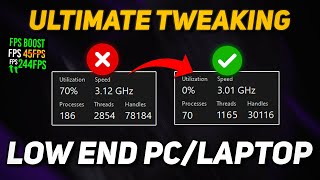 Do This to Get a HUGE FPS Boost on LOW END PC  Optimize Windows 1011 for Gaming 2024 [upl. by Rolph85]