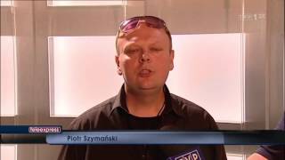 Piotr SZYMAŃSKI ONI  prezentacja piosenki pt quotPowołaniequot w Teleekspressie TVP1 [upl. by Cosenza]