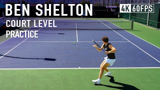 Ben Shelton  Court Level Practice 2024 IW [upl. by Yetnom223]