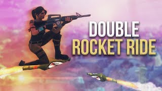 ROCKET RIDING TRICKS amp NEW SHIELD ITEM w CDNThe3rd amp Dakotaz [upl. by Pass]