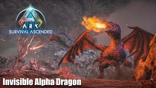 Ark Survival Ascended Invisible Dragon Boss [upl. by Vasya]