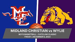 Wylie Bulldog Basketball 20232024 Wylie Bulldogs vs Midland Christian MustangsCatclaw Tournament [upl. by Franz]