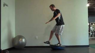 Pistol on a Bosu Ball  One Leg Squat [upl. by Marven]