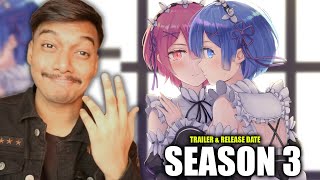 RE ZERO SEASON 3 IS HERE Trailer amp Release Date BBFisLive [upl. by Kallick]