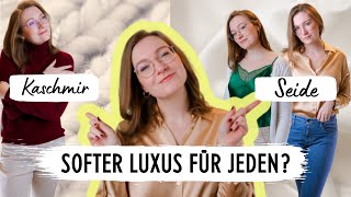 ELEGANTE Outfits 🎀 Lohnen sich SEIDE amp KASCHMIR für deinen Kleiderschrank [upl. by Cruce]