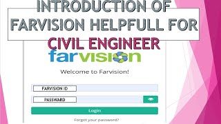 FARVISION ERP SOFTWARE HELP FULL FOR CIVIL Engineer BILLING EngineerConstruction 🏗️ [upl. by Nahgiem627]