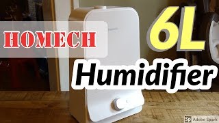 Homech 6L Humidifier Model HMAH003 Huge O2 Capacity [upl. by Nathaniel40]