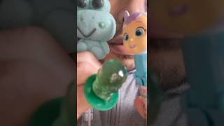 ASMR Cry Babies Ring Lollipop amp Frog Marshmallow eating sounds mukbang youtubeshorts shorts [upl. by Ynaffet]