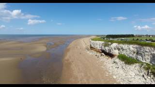 Cinematic Drone Flight Over Hunstanton Norfolk Coast 4K [upl. by Berni]