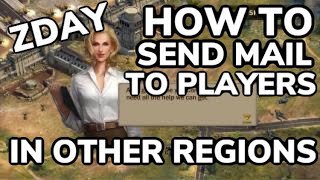 HOW TO SEND MAIL TO PLAYERS IN OTHER REGIONS  Z DAY HEARTS OF HEROES [upl. by Halden]