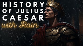 RAINY History of Julius Caesar  Historical Sleepy Story  Storytelling and Rain [upl. by Dranoc553]