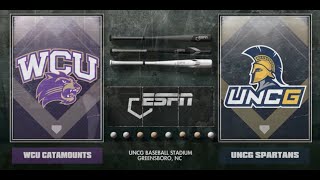 UNCG Baseball vs WCU Highlights 32523 [upl. by Abbot]