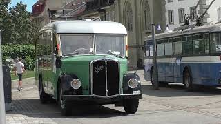 JEP 2024 Saurer car alpin tpf 307 1953 Fribourg environs 202409 [upl. by Mommy]