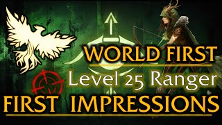 First Impressions on Ashes of Creation Ranger From the World First Level 25 [upl. by Galligan]