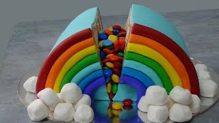 how to make rainbow pinata cake [upl. by Elram]