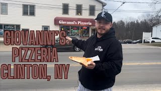 Eat Local Pizza Review 22 Giovannis Pizzeria Clinton New York [upl. by Anivol254]