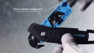 Safety knife MARTOR SECUMAX 350 training video GB [upl. by Olatha]