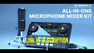 MAONO Sound Card Audio Interface CASTER LITE AM200 S1 All in on Condenser Microphone Mixer [upl. by Bergeman429]